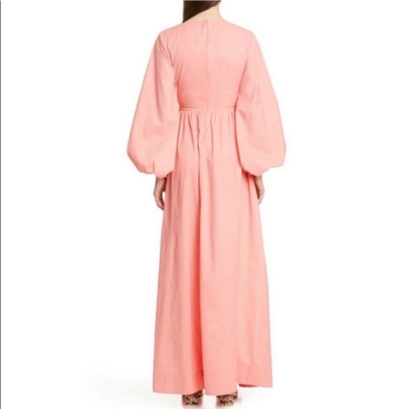 Staud Tangier Maxi Dress Pink Ruched Top Size XS - Picture 3 of 16